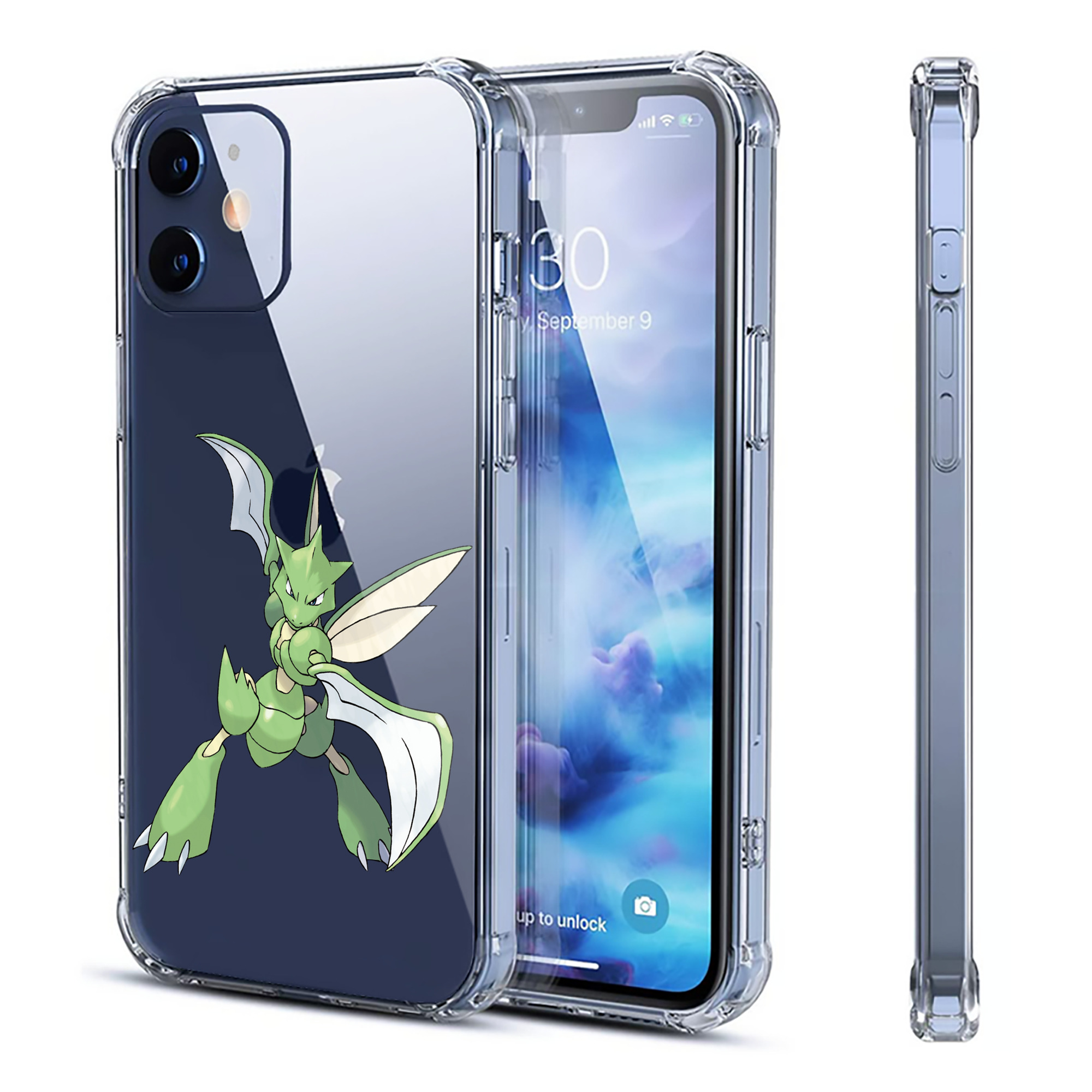 （画像用） ポケットモンスター Pokémon 【iPhone 12シリーズ対応】透明スマホケース（クリアソフトケース）